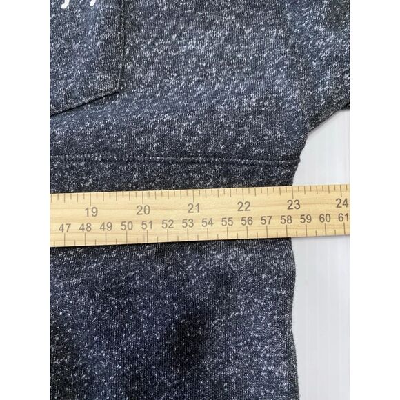 Victoria’s Secret  PINK Light Weight Sweater Top Logo On Back Gray/Blk Mix Large - Picture 3 of 10